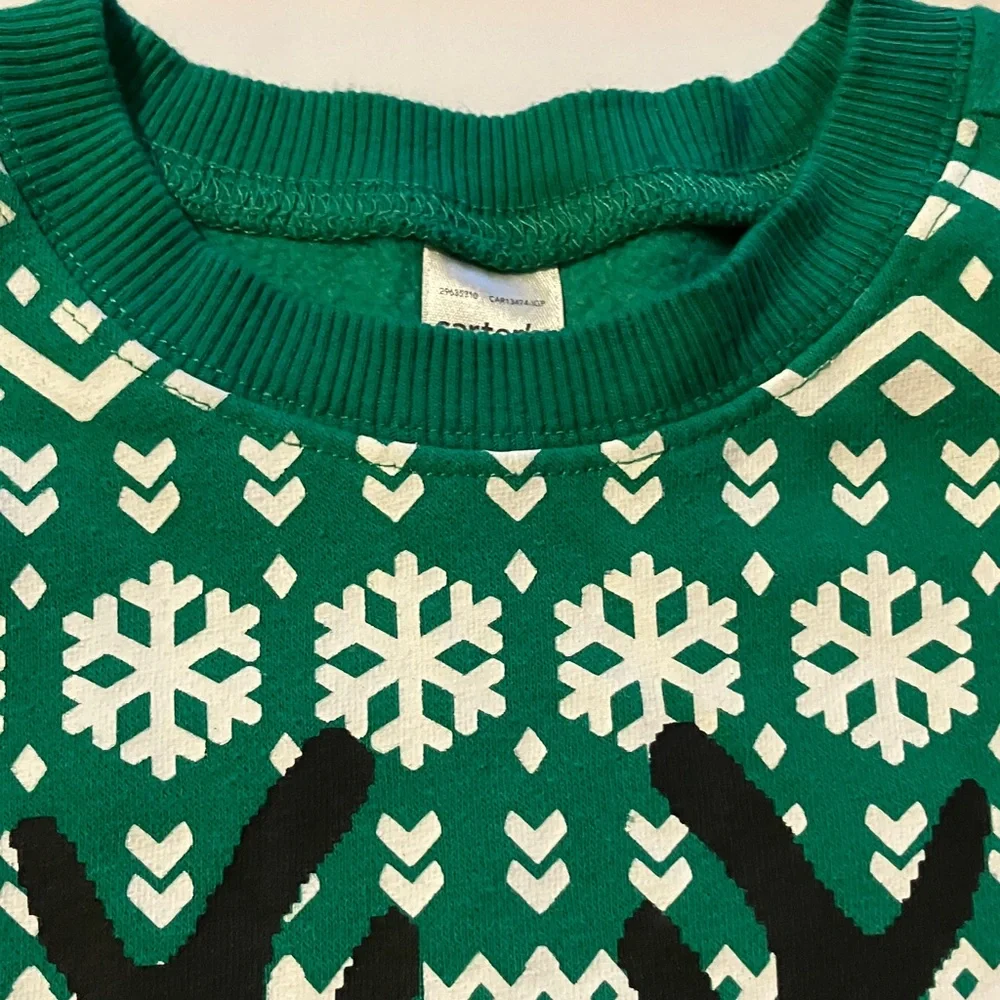 Carter's Green‎ Reindeer Sweatshirt